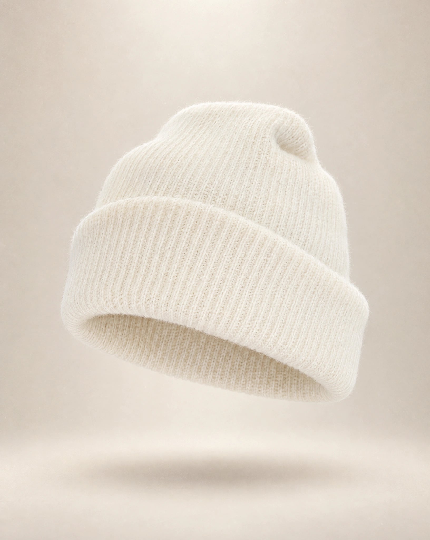 CZAPKA TYPU BEANIE Z KASZMIROWEJ PRZĘDZY W KEMOWYM KOLORZE 3